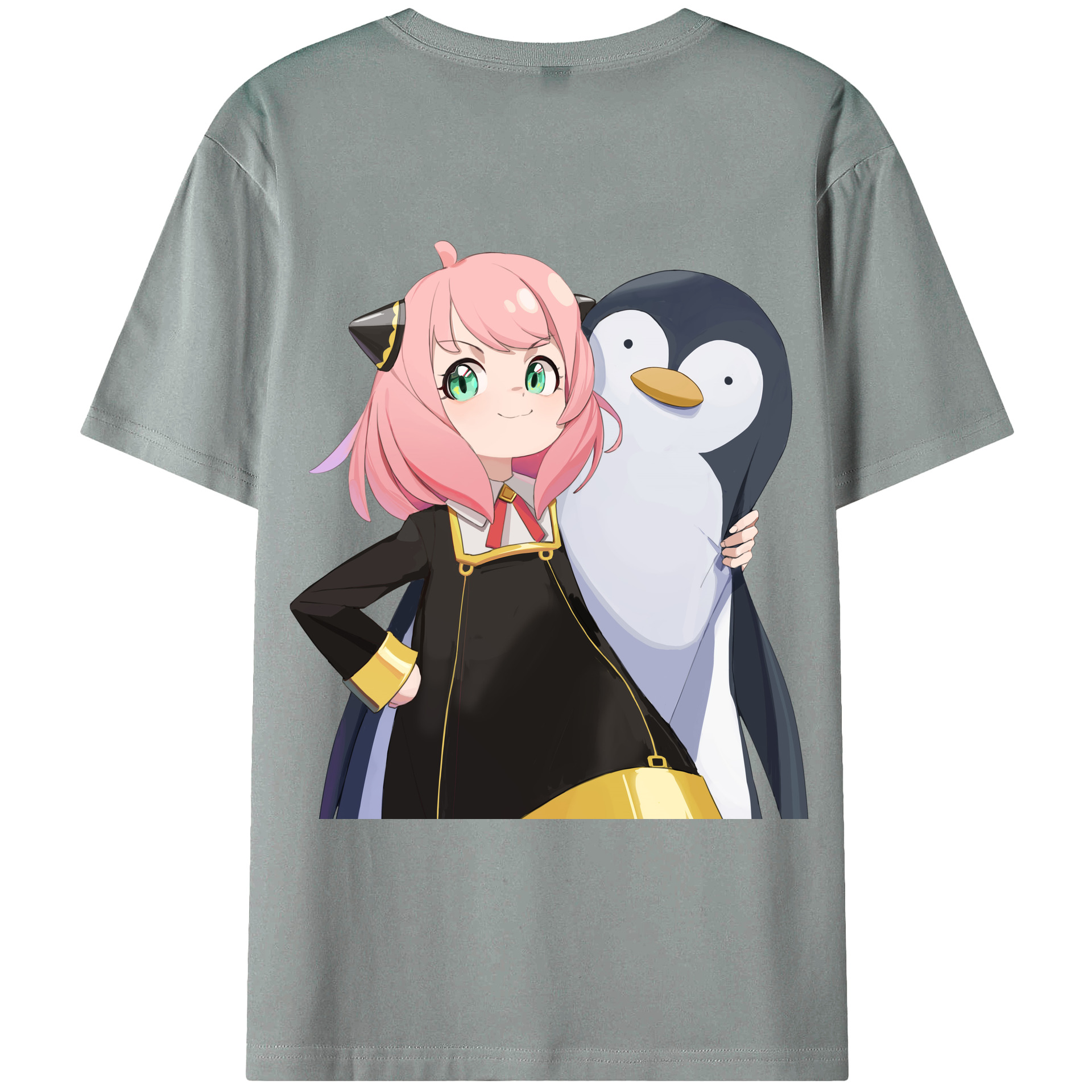 （画像用） SPY×FAMILY间谍家家酒 綿100％ メンズ半袖Tシャツ（バックプリント） 通気性